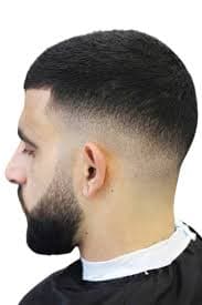 Caesar Buzz - Professional buzz cut style guide featuring caesar buzz with Top: 9-15mm, Sides: 3-6mm length